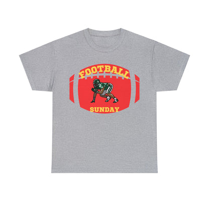 Unisex Heavy Cotton T-Shirt - Football Sunday (Express Delivery Available for USA Customers)