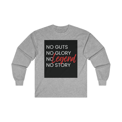 No Guts No Glory Background Men's Long Sleeve T-Shirt