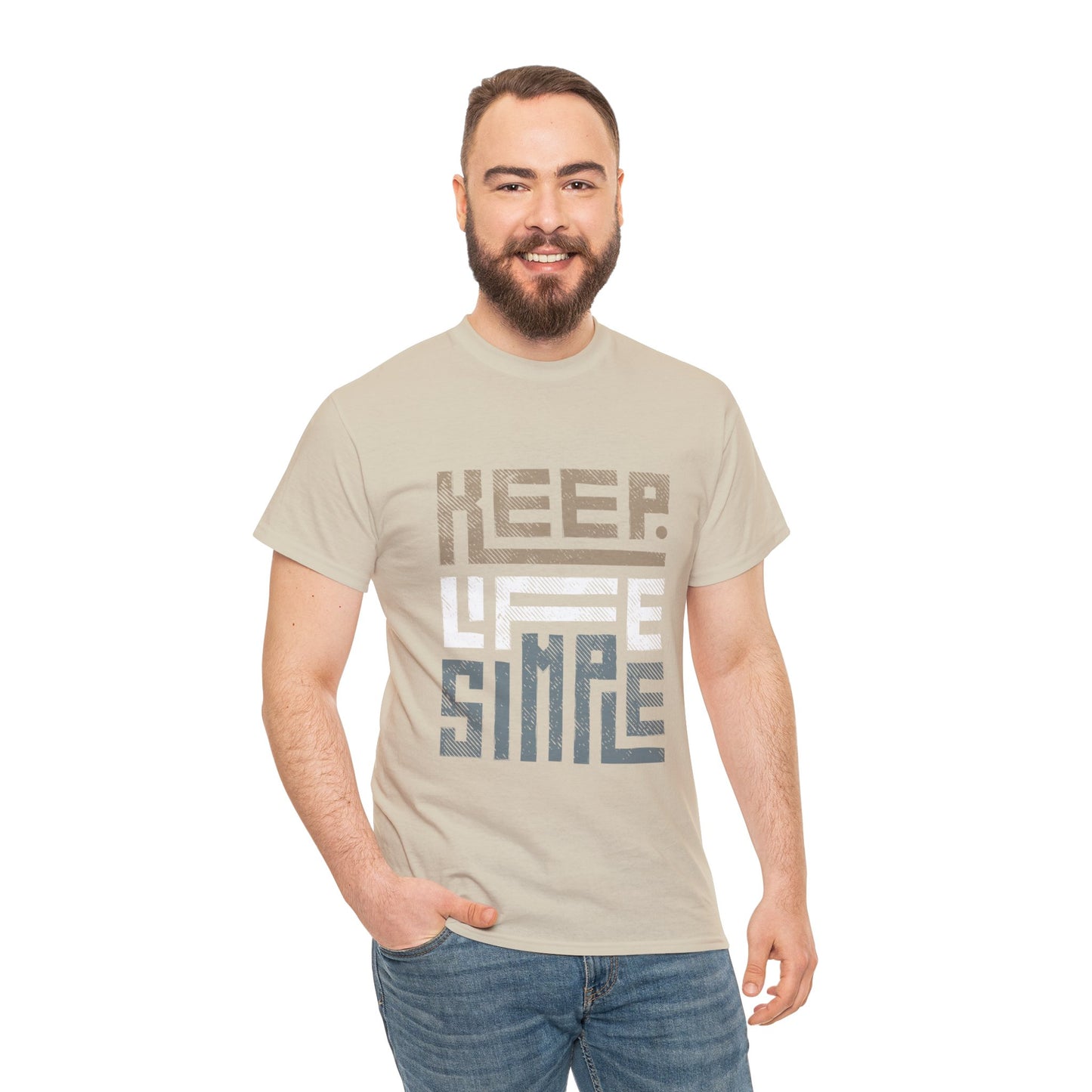 Unisex Heavy Cotton T-Shirt - Keep Life Simple