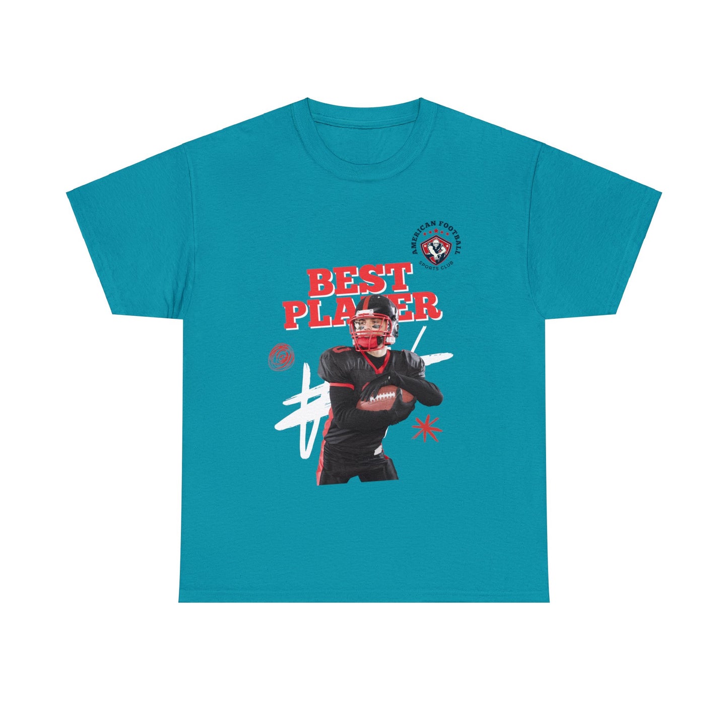 Unisex Heavy Cotton T-Shirt - Best Player Football (Express Delivery Available for USA Customers)