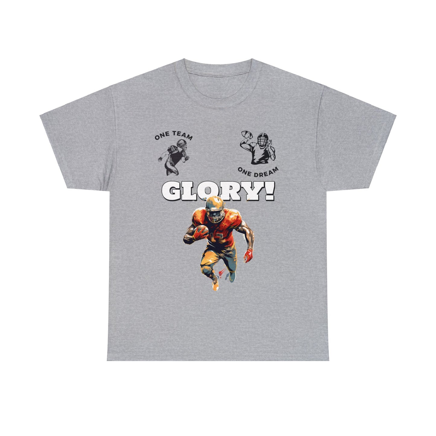 Unisex Heavy Cotton T-Shirt - One Team One Dream Glory (Express Delivery Available for USA Customers)