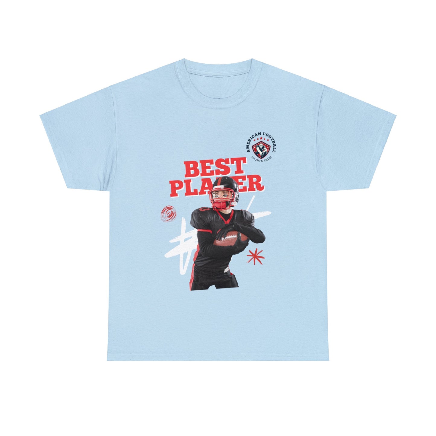 Unisex Heavy Cotton T-Shirt - Best Player Football (Express Delivery Available for USA Customers)