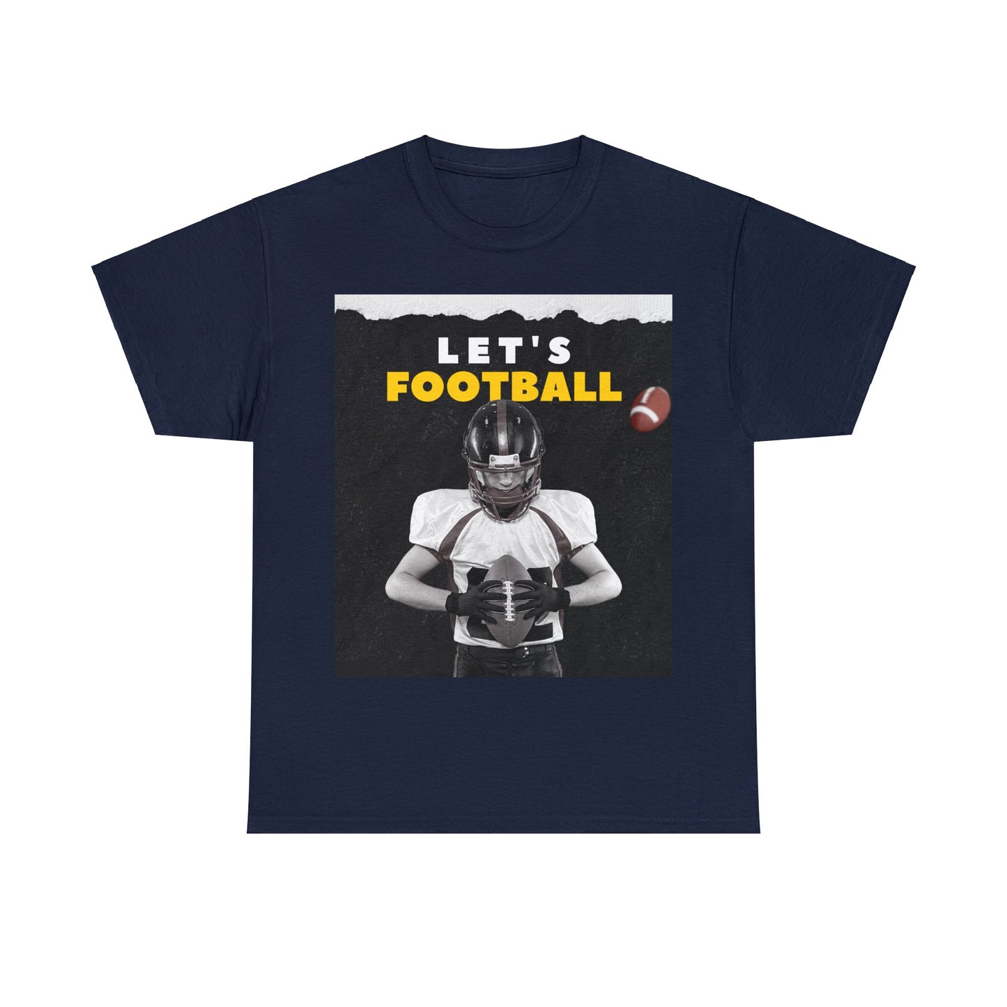 Unisex Heavy Cotton T-Shirt - Let's Football (Express Delivery Available for USA Customers)