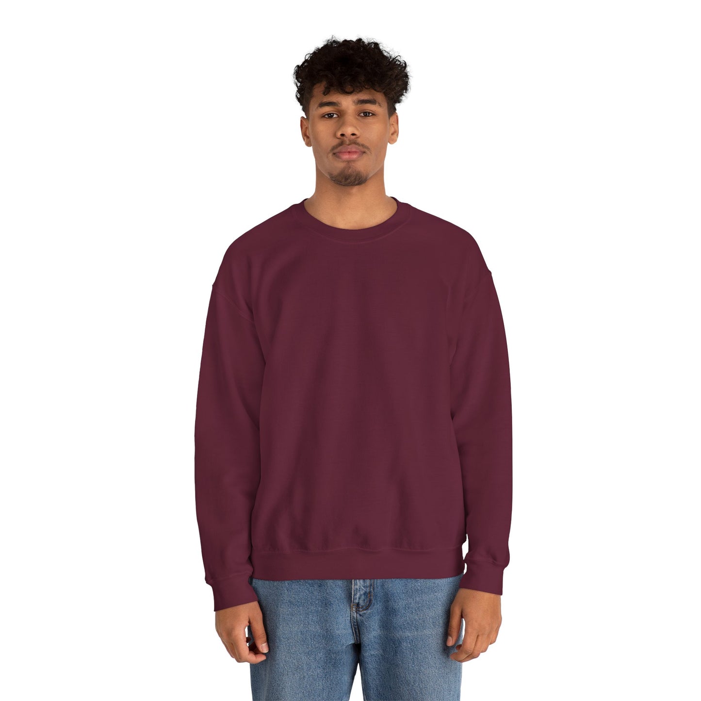 Unisex Plain Colors Heavy Blended Crewneck Sweatshirt (18 Colors Availiable to Choose)