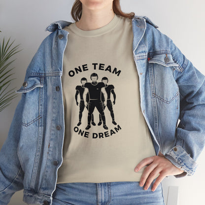 Unisex Heavy Cotton T-Shirt - One Team One Dream (Express Delivery Available for USA Customers)