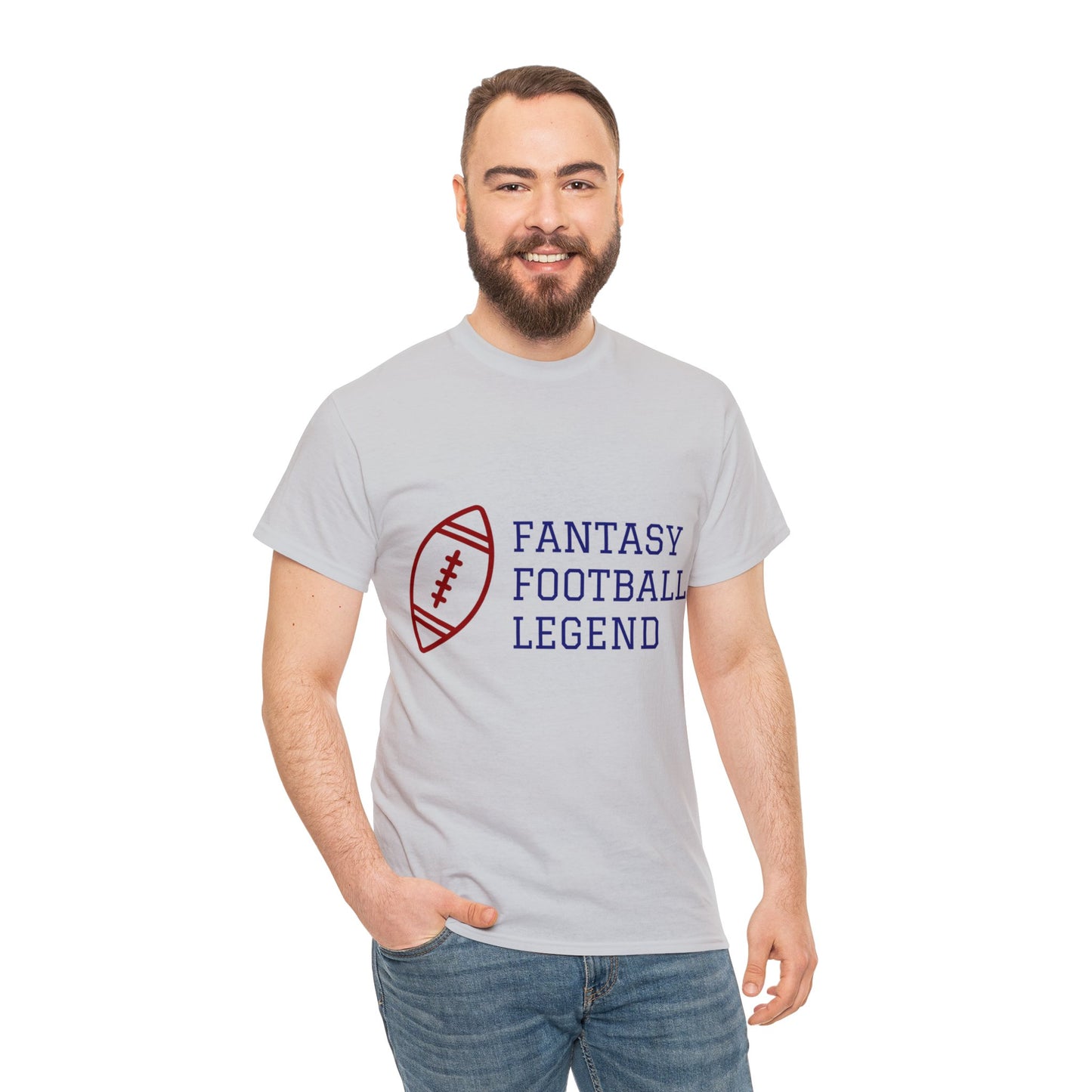 Unisex Heavy Cotton T-Shirt - Fantasy Football Legend  (Express Delivery Available for USA Customers)