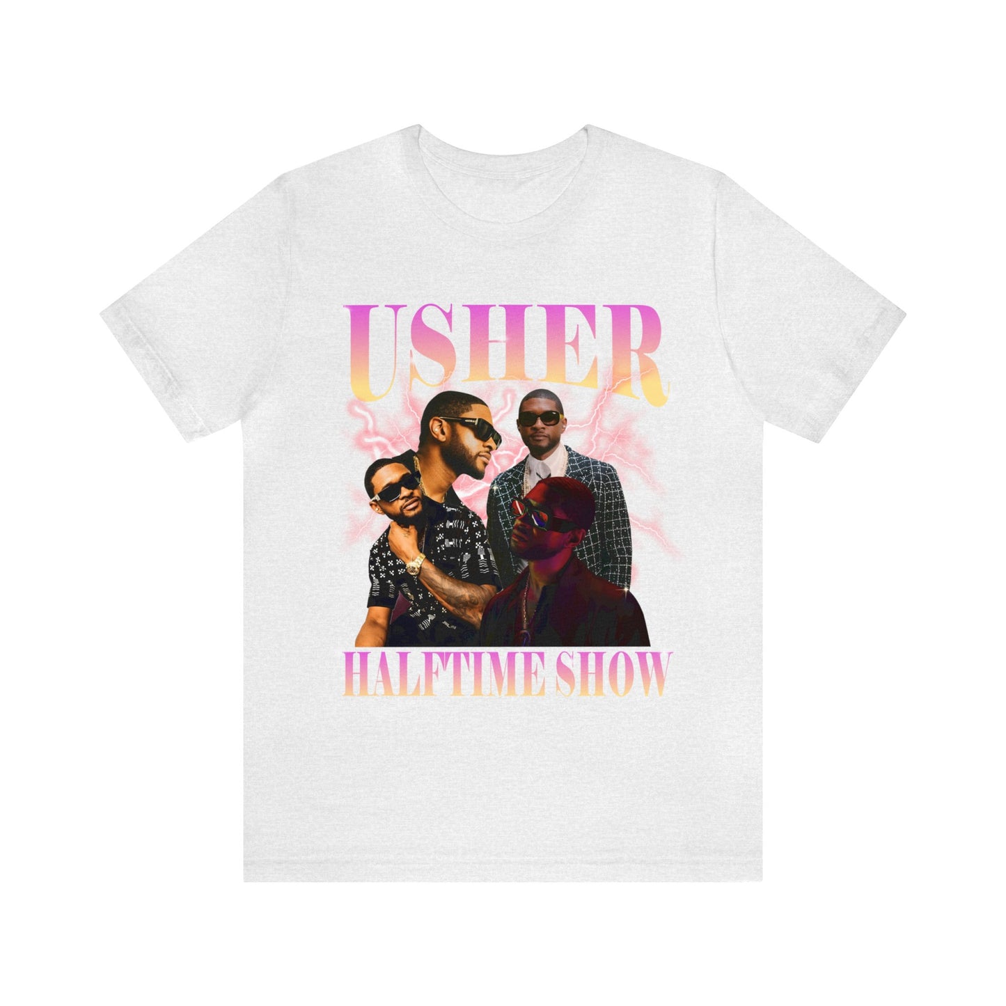 Usher Half Time Show 2024 Graphics Unisex T-Shirt (Express Delivery Available for USA Customers)