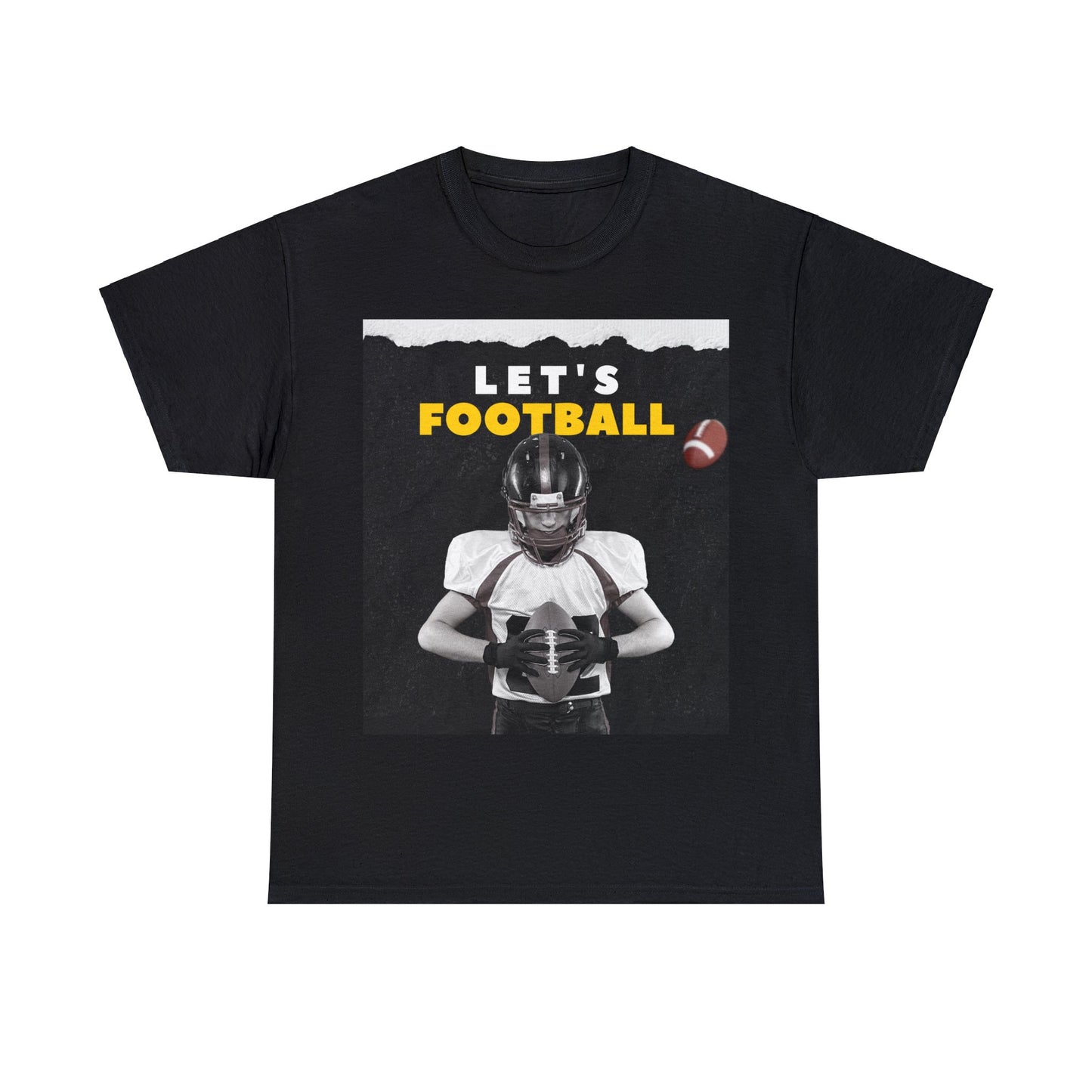 Unisex Heavy Cotton T-Shirt - Let's Football (Express Delivery Available for USA Customers)