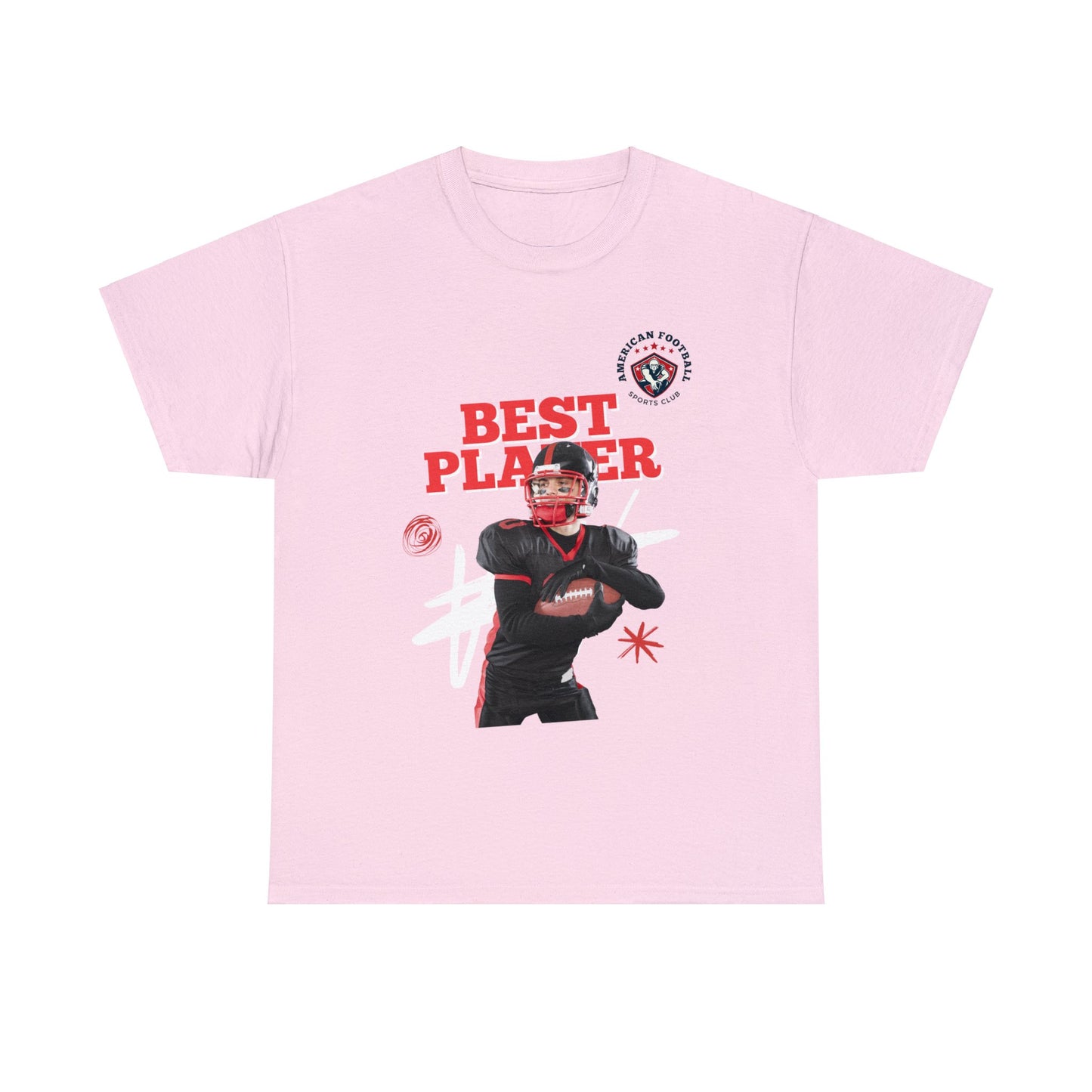 Unisex Heavy Cotton T-Shirt - Best Player Football (Express Delivery Available for USA Customers)