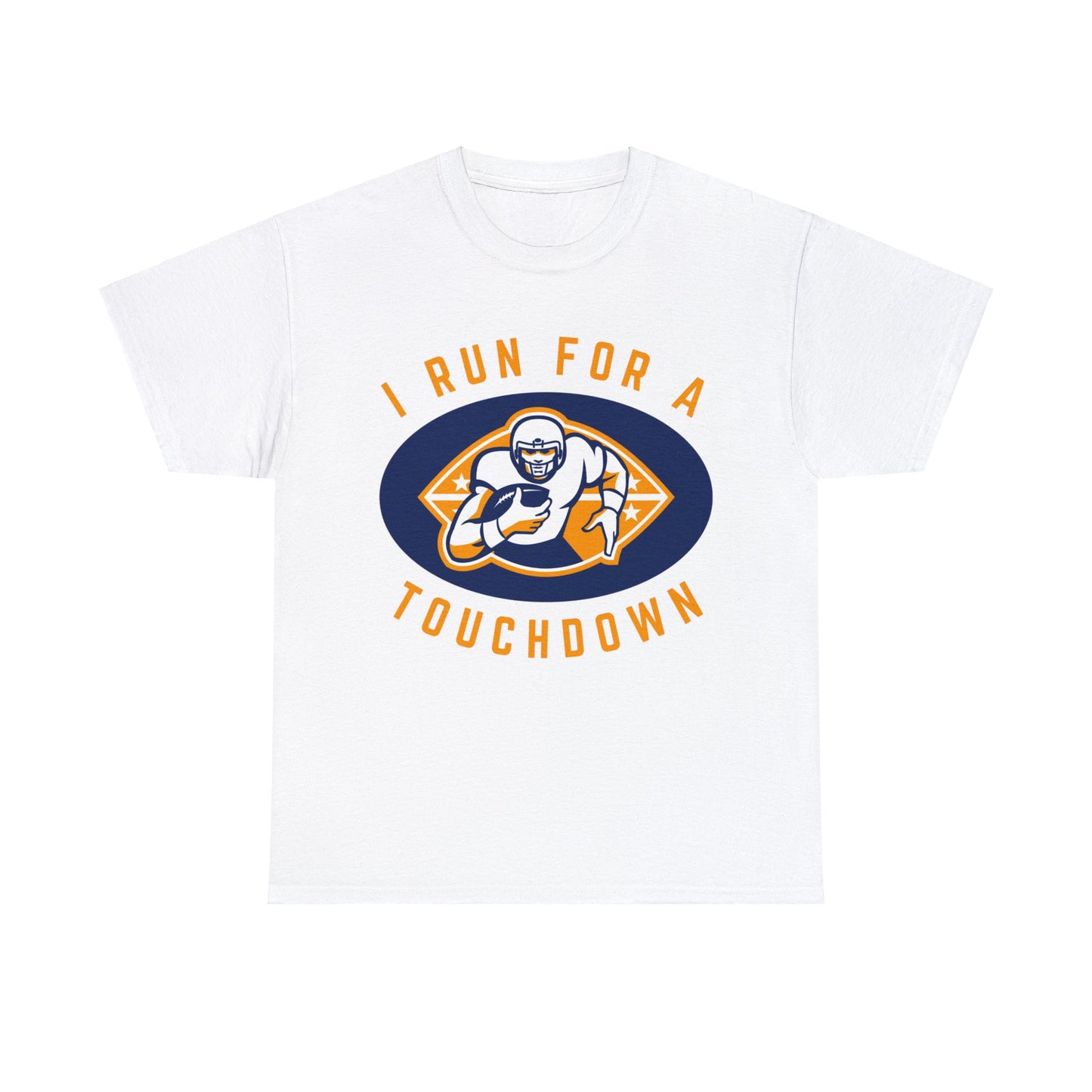 Unisex Heavy Cotton T-Shirt - Run for a Touchdown (Express Delivery Available for USA Customers)