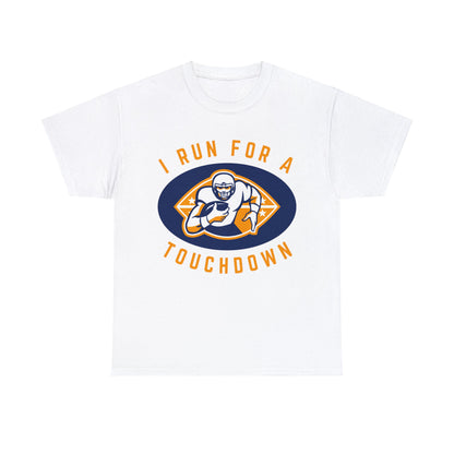 Unisex Heavy Cotton T-Shirt - Run for a Touchdown (Express Delivery Available for USA Customers)