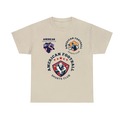 Unisex Heavy Cotton T-Shirt - American Football Sports Club (Express Delivery Available for USA Customers)