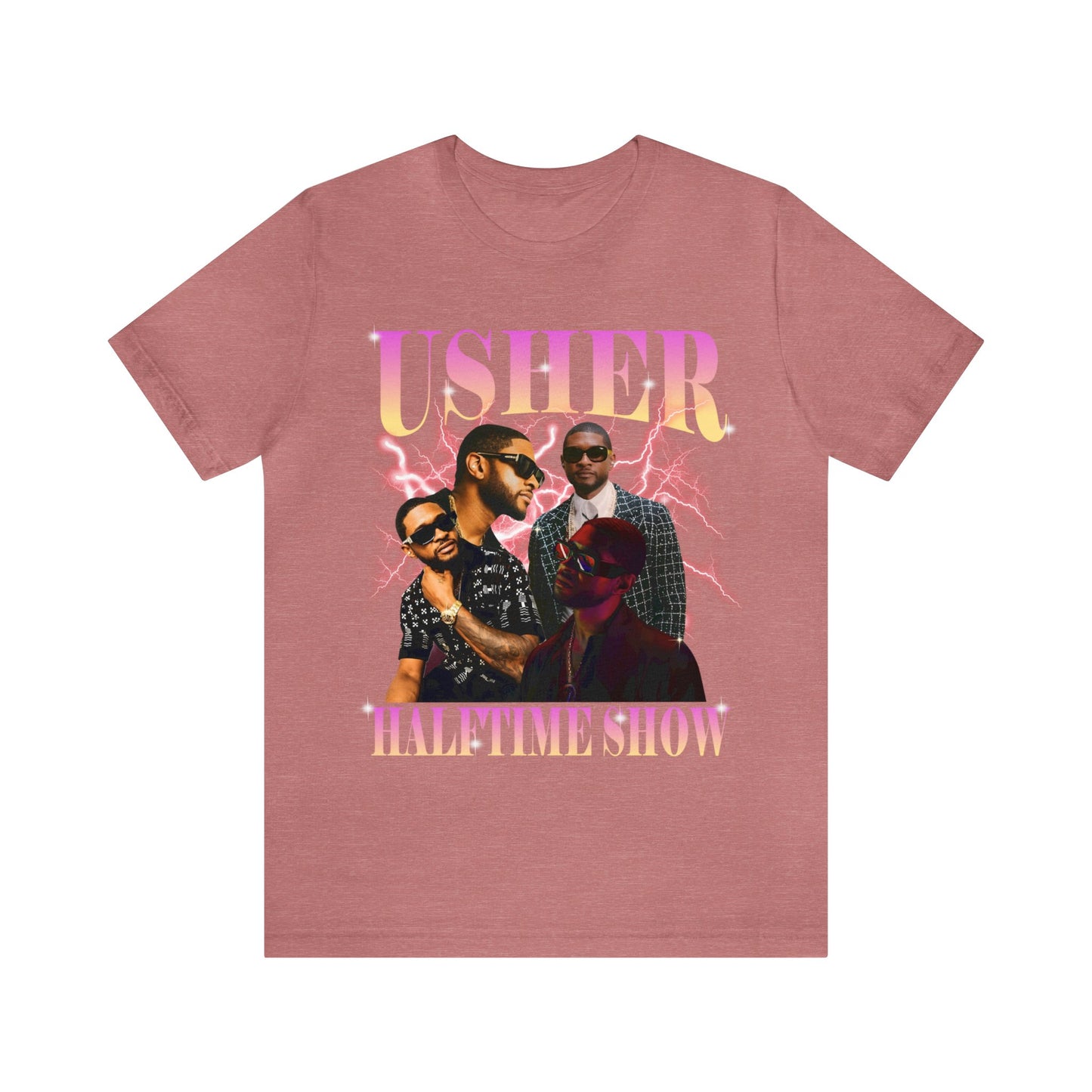 Usher Half Time Show 2024 Graphics Unisex T-Shirt (Express Delivery Available for USA Customers)