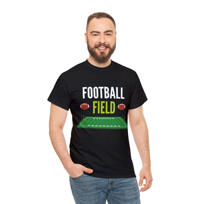 Unisex Heavy Cotton T-Shirt - American Football Field (Express Delivery Available for USA Customers)