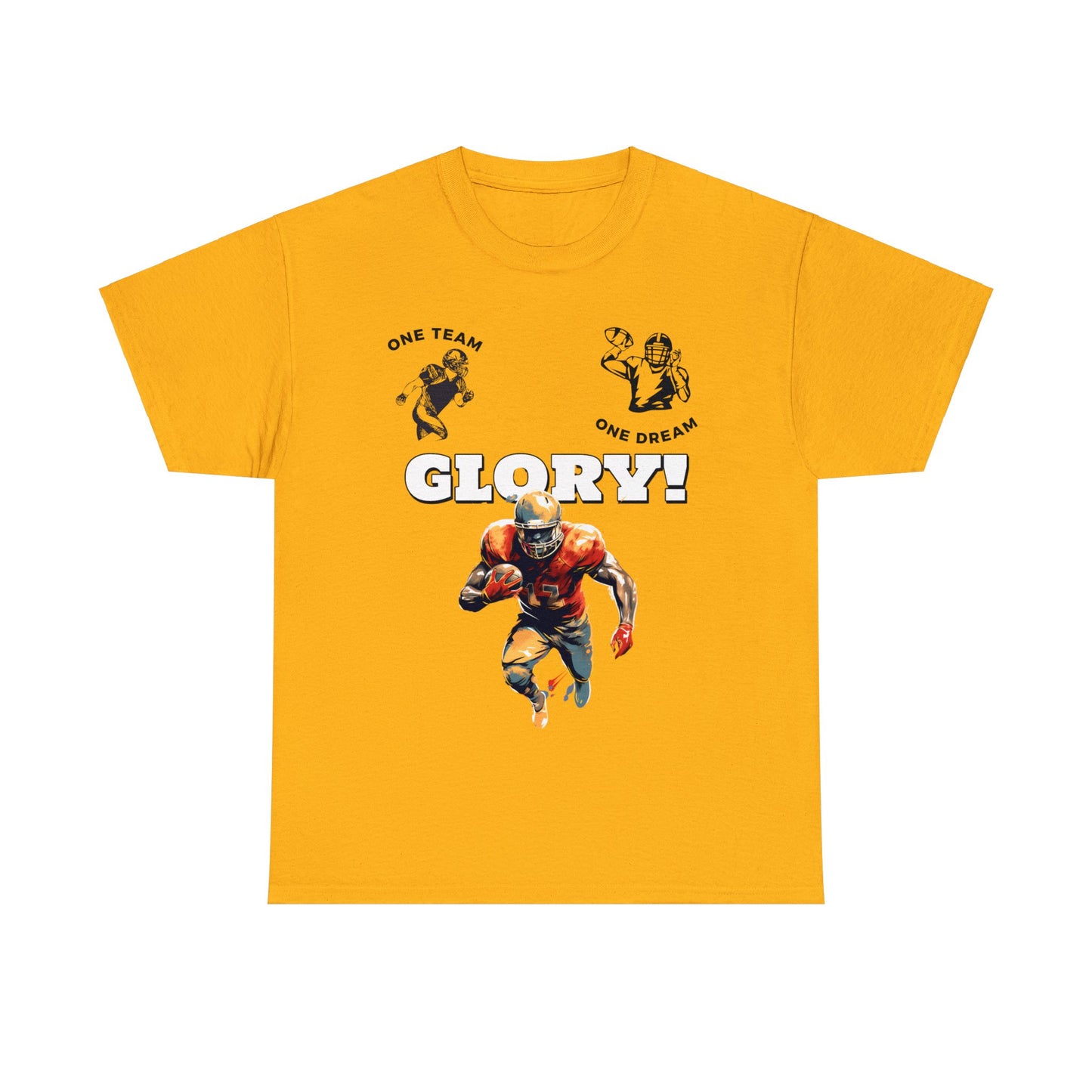 Unisex Heavy Cotton T-Shirt - One Team One Dream Glory (Express Delivery Available for USA Customers)