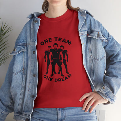 Unisex Heavy Cotton T-Shirt - One Team One Dream (Express Delivery Available for USA Customers)