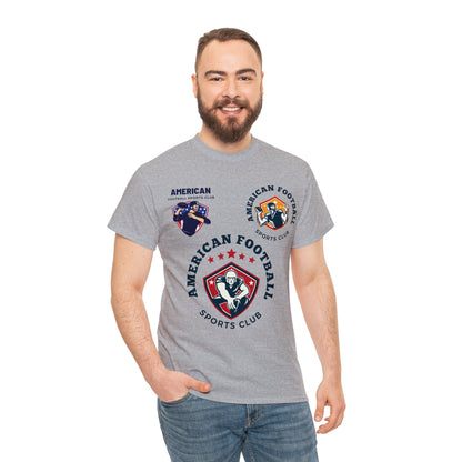 Unisex Heavy Cotton T-Shirt - American Football Sports Club (Express Delivery Available for USA Customers)