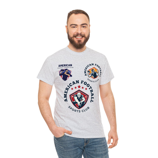 Unisex Heavy Cotton T-Shirt - American Football Sports Club (Express Delivery Available for USA Customers)