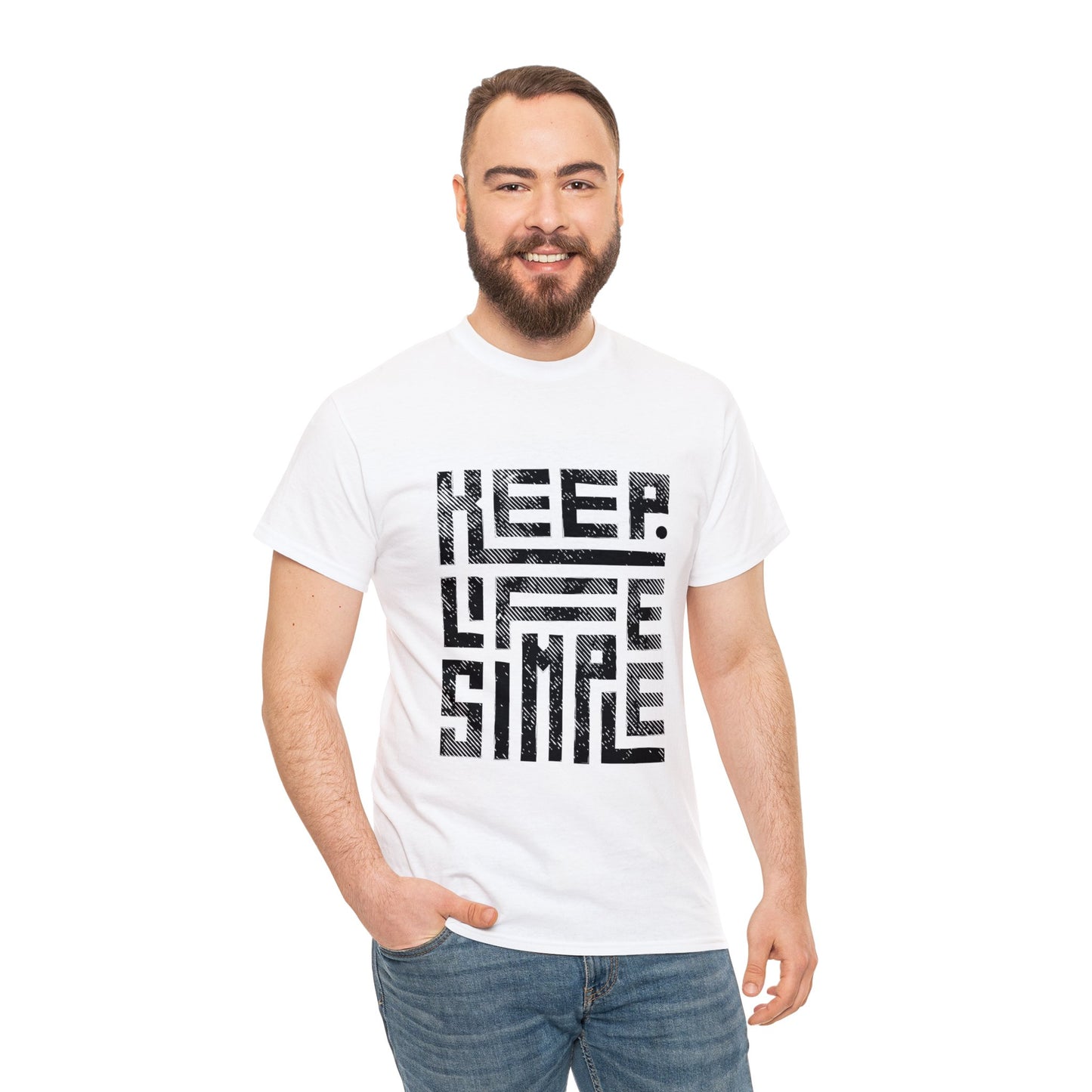 Unisex Heavy Cotton T-Shirt - Keep Life Simple