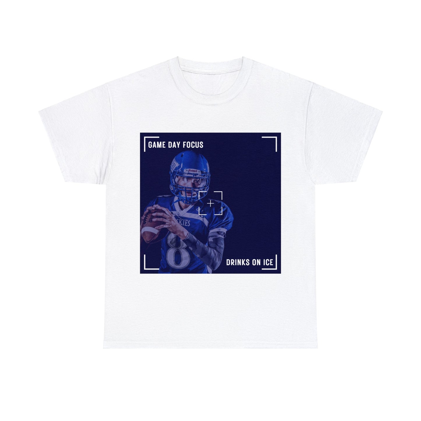 Unisex Heavy Cotton T-Shirt - Game Day Focus Drinks on Ice (Express Delivery Available for USA Customers)