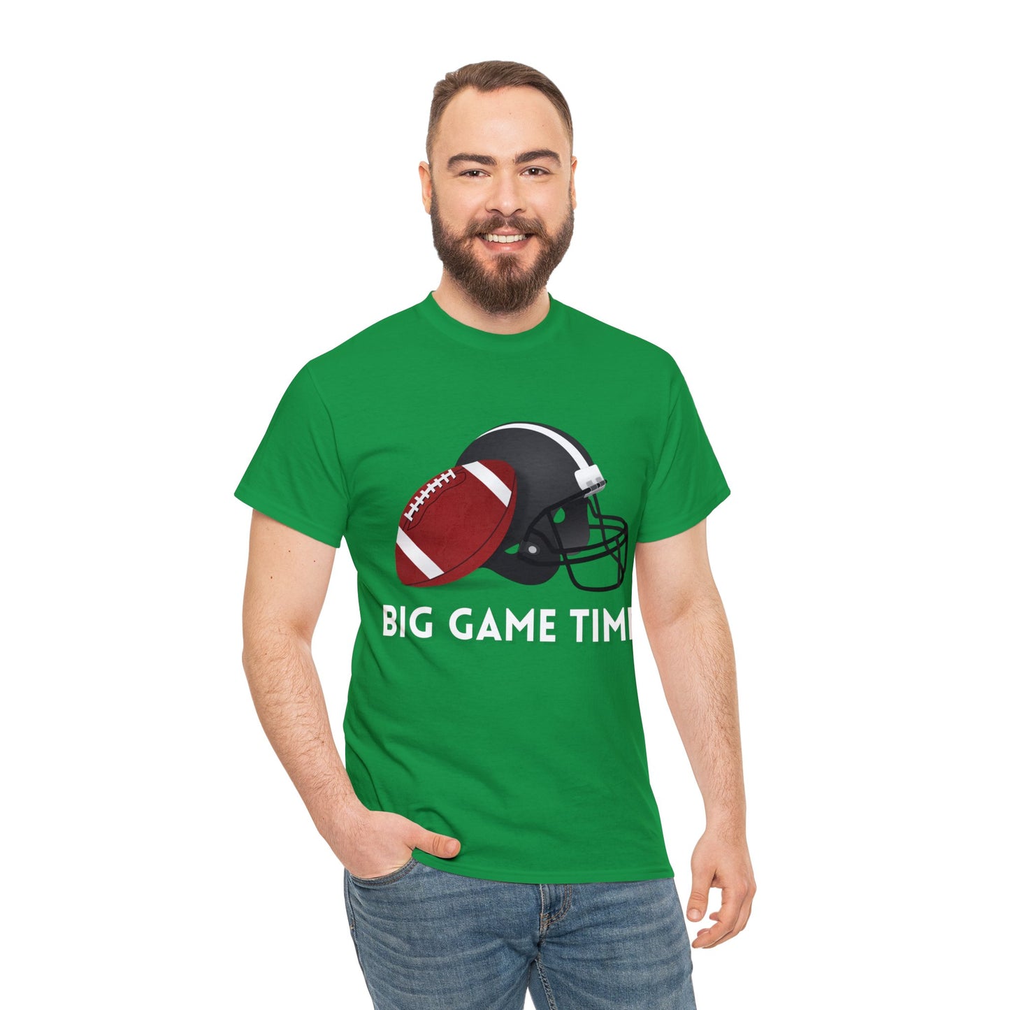 Unisex Heavy Cotton T-Shirt - Big Game Time (Express Delivery Available for USA Customers)