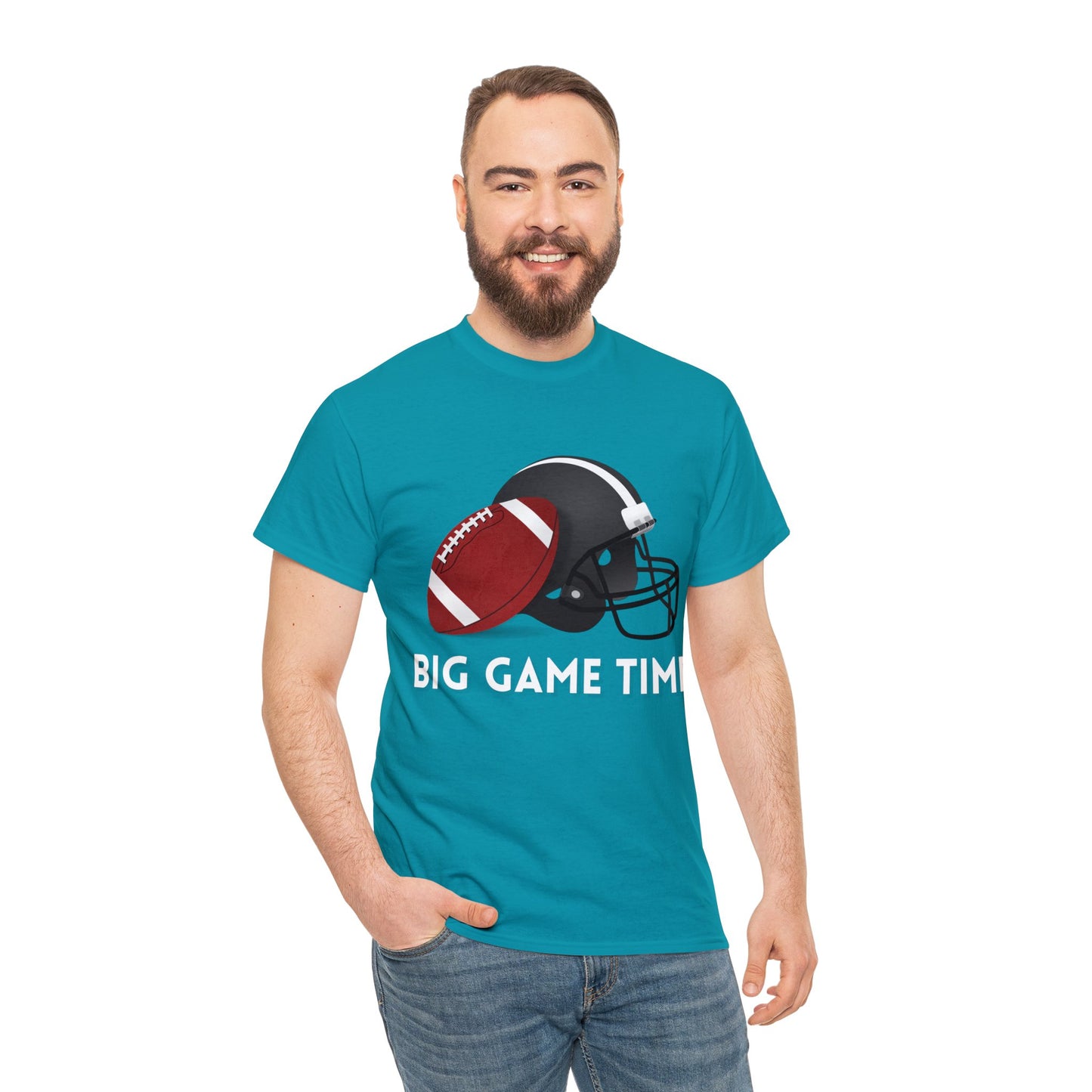 Unisex Heavy Cotton T-Shirt - Big Game Time (Express Delivery Available for USA Customers)