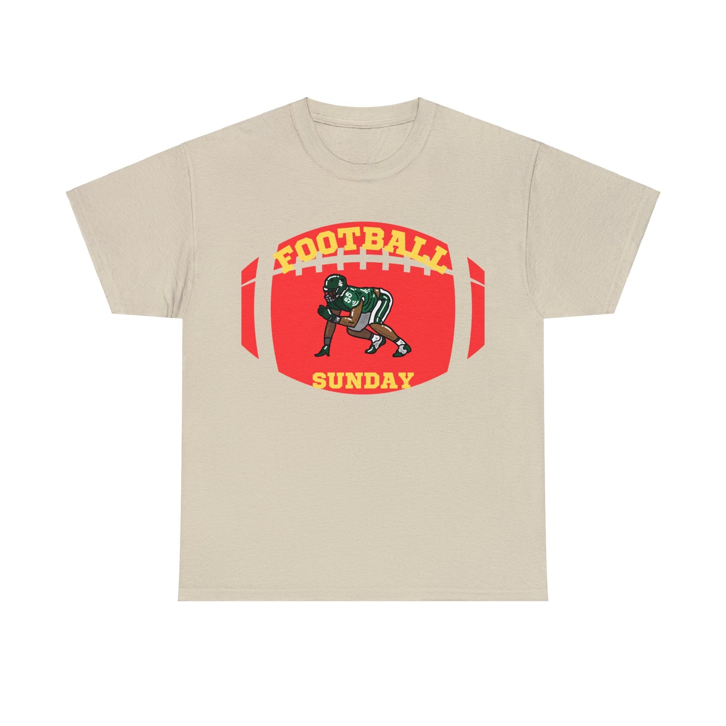 Unisex Heavy Cotton T-Shirt - Football Sunday (Express Delivery Available for USA Customers)