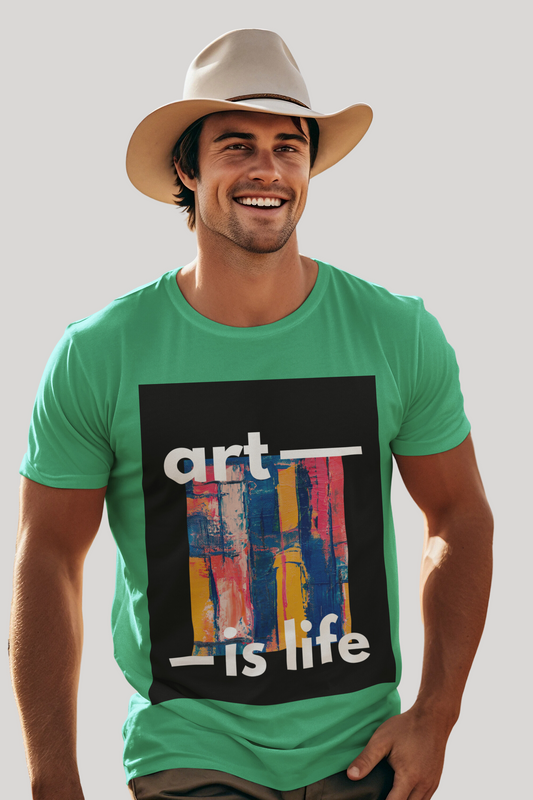 Art is Life Background Men's T-Shirt