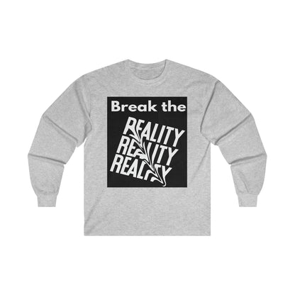 Break the Reality Background Men's Long Sleeve T-Shirt