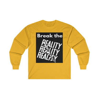 Break the Reality Background Men's Long Sleeve T-Shirt