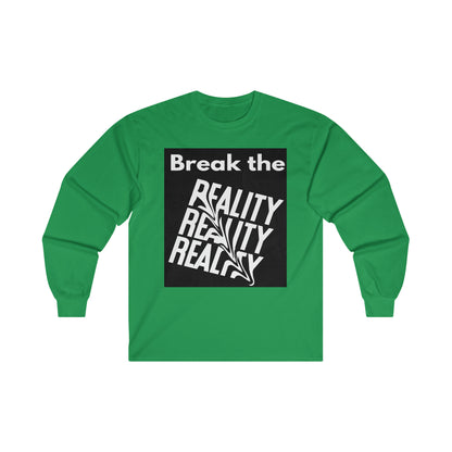 Break the Reality Background Men's Long Sleeve T-Shirt