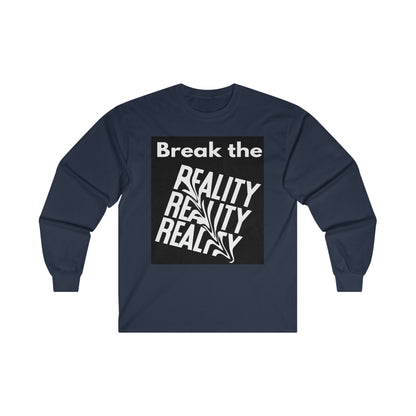 Break the Reality Background Men's Long Sleeve T-Shirt