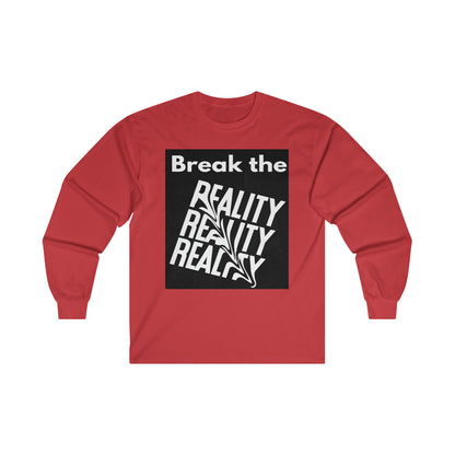Break the Reality Background Men's Long Sleeve T-Shirt