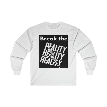 Break the Reality Background Men's Long Sleeve T-Shirt