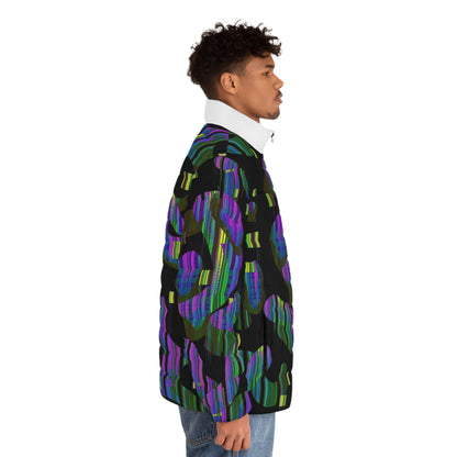 Maze Colored Men's Puffer Jacket